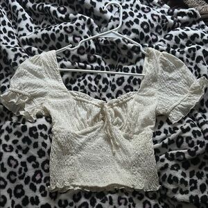 Elegant Cream Women's Top